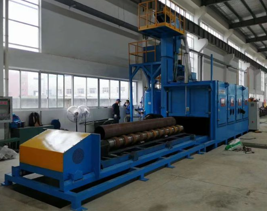 东丽喷砂机在管道除锈中的现场施工应用
